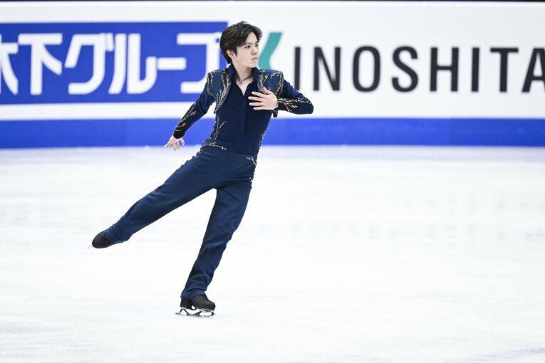 2022年世界選手権で優勝した宇野昌磨　©︎Asami Enomoto