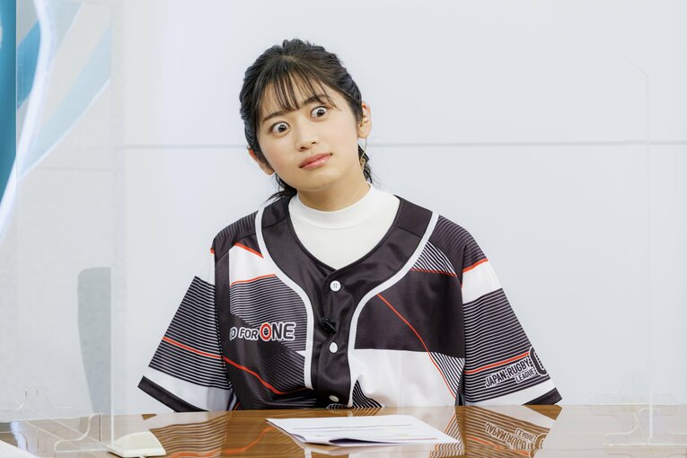 収録中には「スクラムに組み勝った時のドヤ顔」を披露して番組を盛り上げた　©︎Kiichi Matsumoto