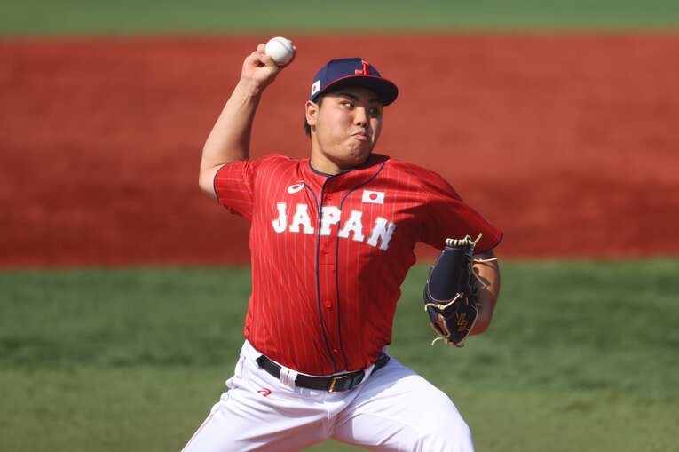 一昨年の東京五輪では侍ジャパンのメンバーとして金メダル獲得に貢献した　©︎AFLO