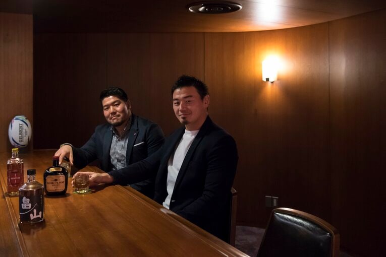 盟友・五郎丸歩との対談（2018年）©︎Takuya Sugiyama　