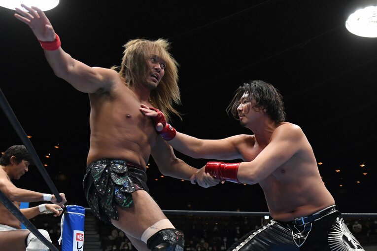 ジェイク・リーと内藤哲也の初遭遇　©Masashi Hara