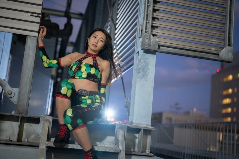 マリーゴールドのプロレスラー・勇気みなみ　©Shiro Miyake