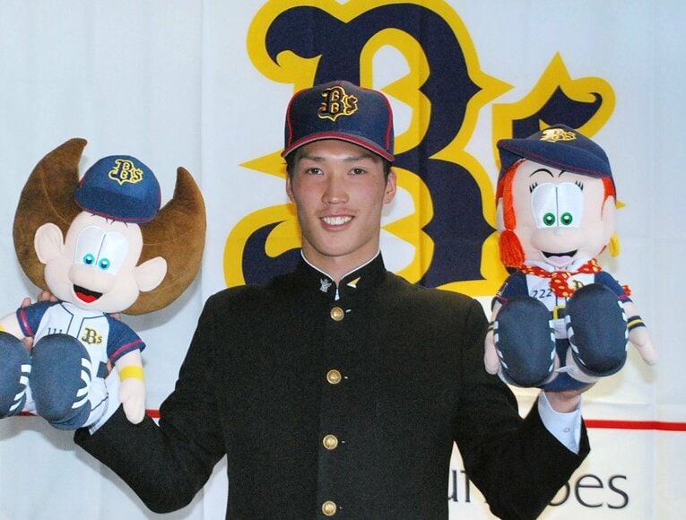 後藤駿太の高校時代、群馬・前橋商高出身。2011年にオリックスのドラフト1位　©JIJI PRESS