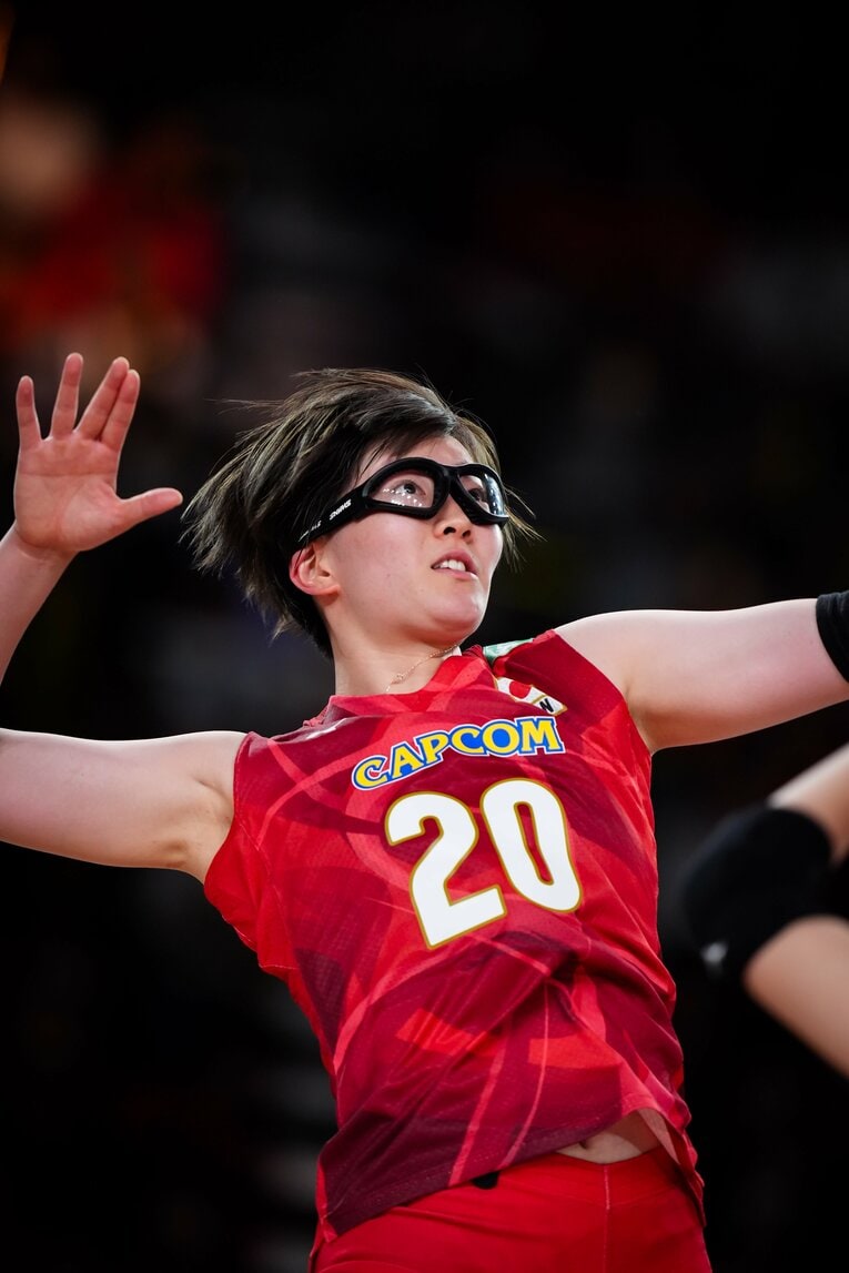 荒木彩花（VNL韓国戦）©︎Volleyball World