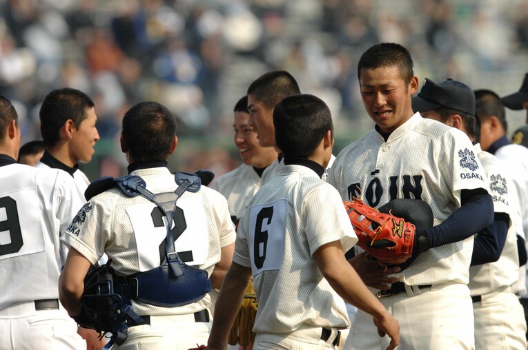 大阪桐蔭高時代の中田翔　©BUNGEISHUNJU