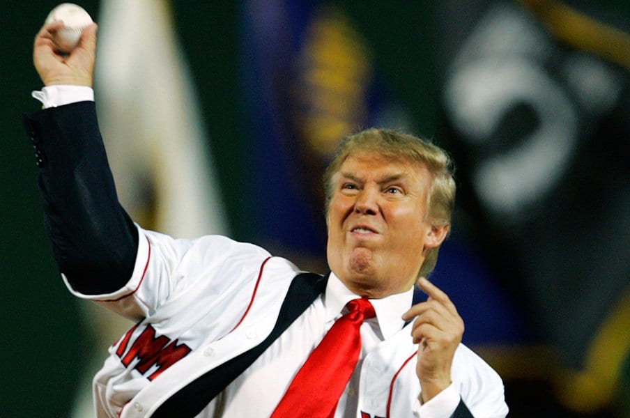 大リーガーはトランプに物申さず?米プロスポーツ界と、政治的発言。<Number Web> photograph by AFLO