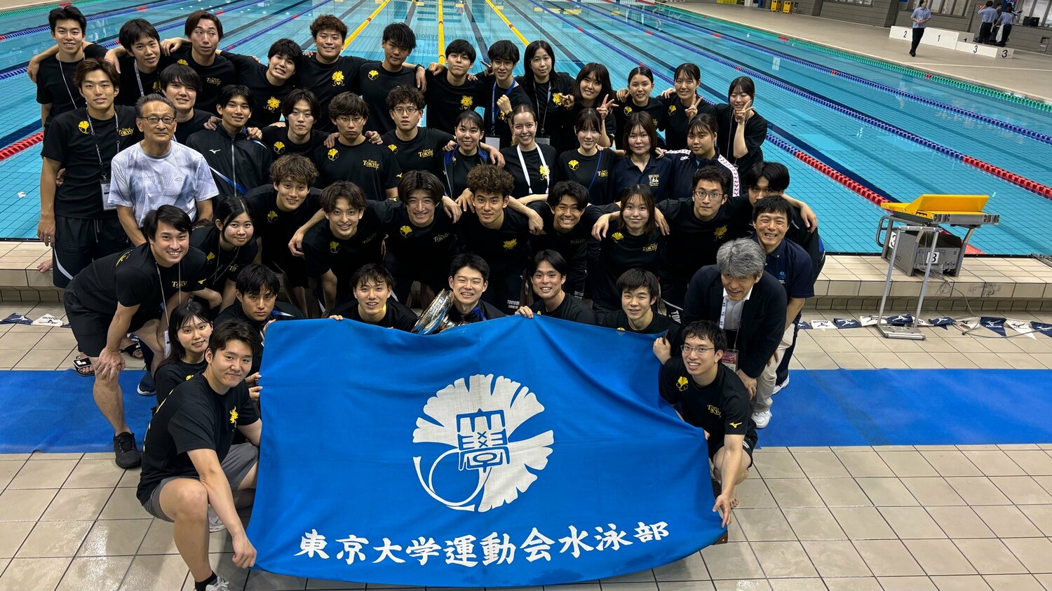 国公立だけの全国大会や関東地区の大会なども主要な目標になるのは東大ならでは/水泳部公式HPより