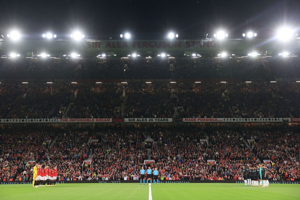 マンチェスター・Uvsソシエダ戦前の黙祷　©Getty Images
