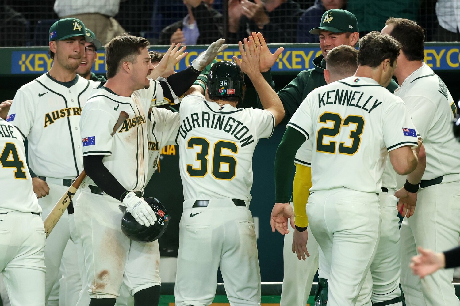 8回に1点を返していったんは韓国の突破条件を上回る粘りを見せたオーストラリアだったが　©Getty Images