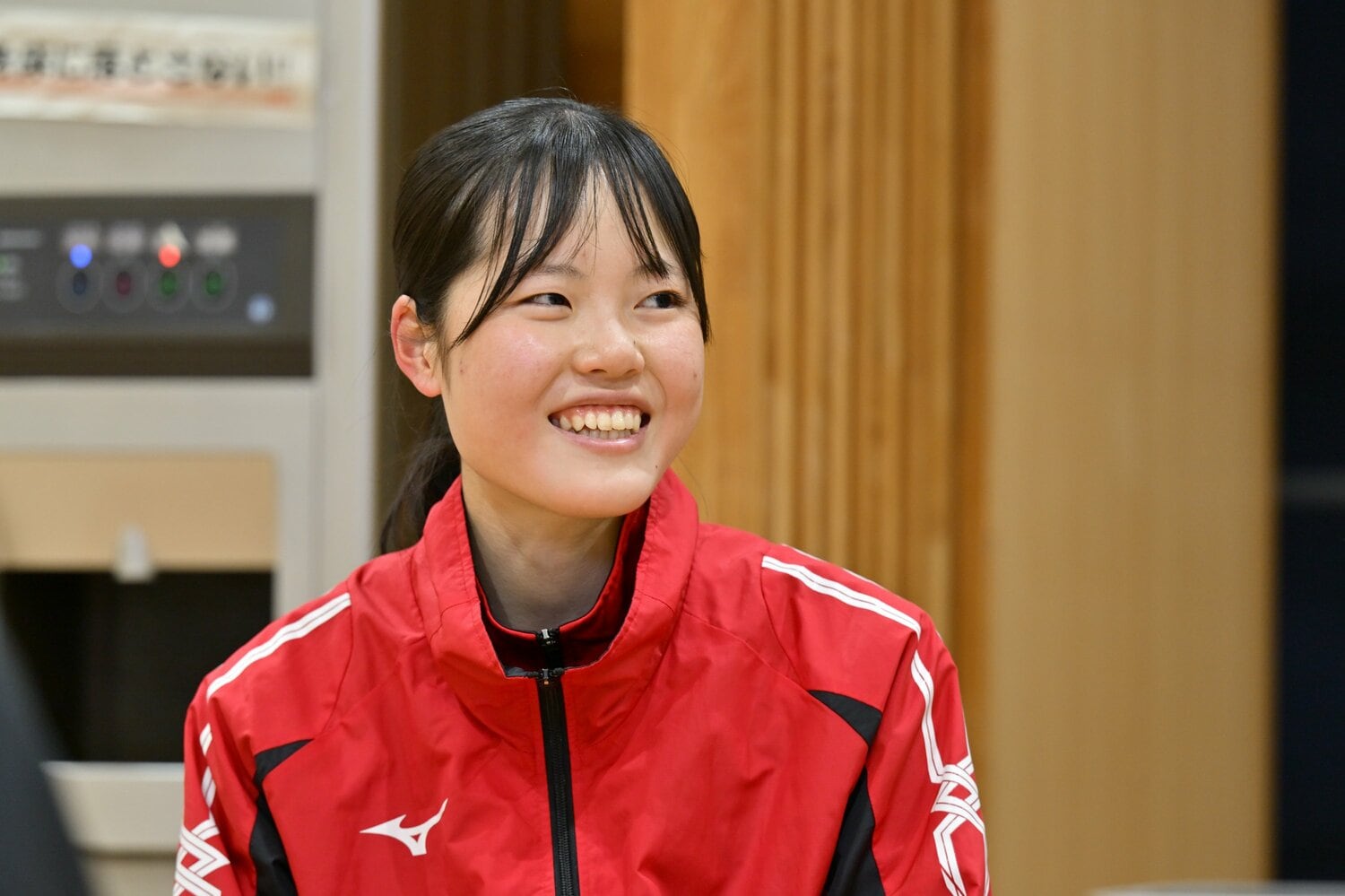 アンカーを務めた高倉は薬学部志望 ©Hideki Sugiyama