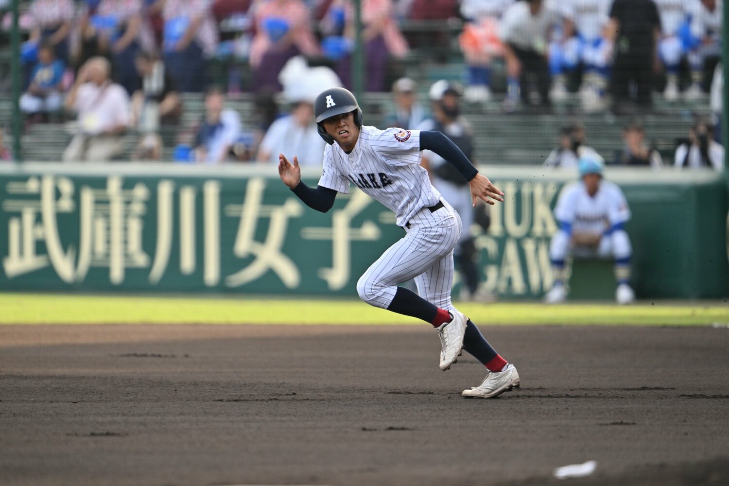 俊足の先頭打者としても活躍した有明の永田 ©Hideki Sugiyama