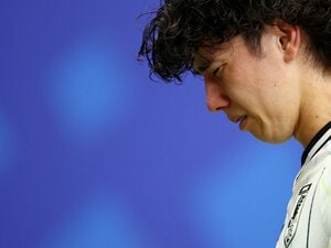 ブラジルに敗戦した直後、悔し涙を見せた田中碧