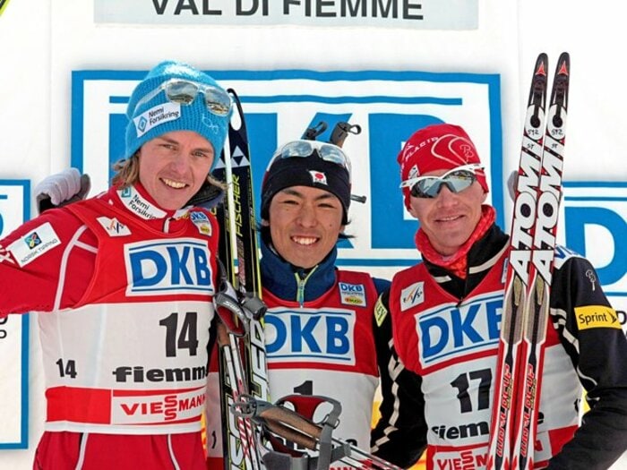 冬季五輪での過去の栄光が蘇るか!?渡部暁斗のノルディック複合初優勝。＜Number Web＞ photograph by AFLO