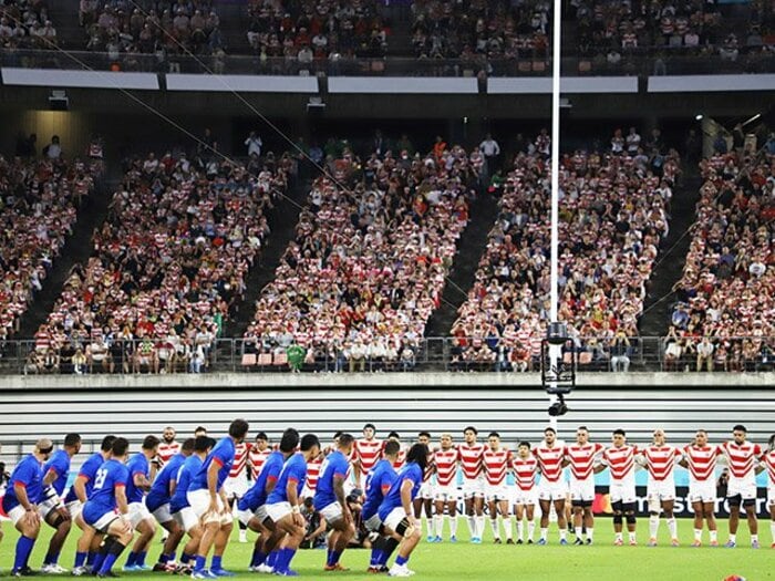 サモアにスクラムを選択させた熱気。外交辞令じゃない「素晴らしいW杯」。＜Number Web＞ photograph by Naoya Sanuki