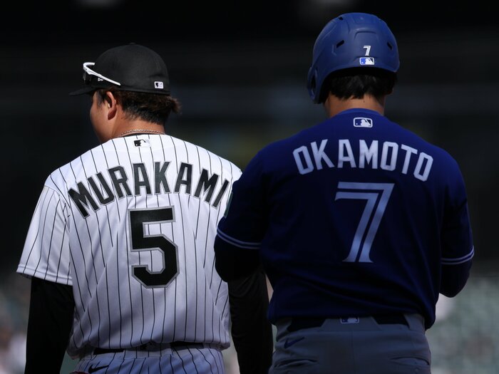 岡本和真と村上宗隆が1年目30発クリア、大谷翔平は「不調扱い」のナゼ…MLBで最も貢献度が高かった日本人野手は？ 指標が示す意外な“MVP”＜Number Web＞ photograph by Geoff Stellfox/Getty Images