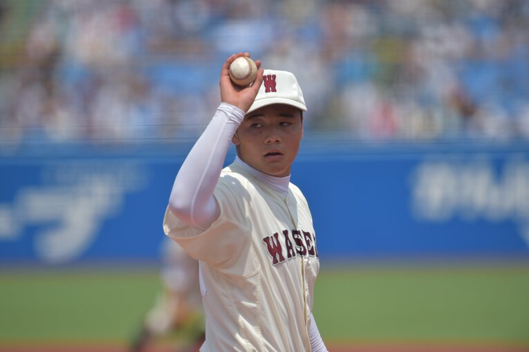 2015年夏の高校野球・西東京都大会決勝　早稲田実業×東海大菅生　１年生の清宮　©︎Hideki Sugiyama