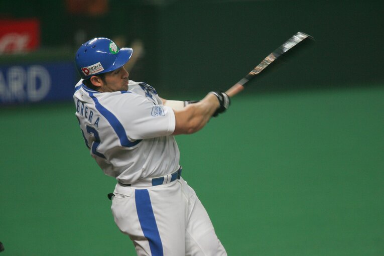 怪力で鳴らしたカブレラ　©Hideki Sugiyama