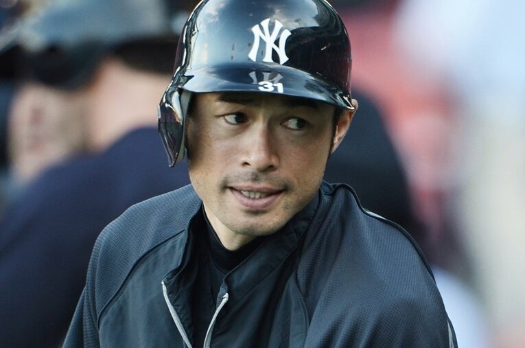 2012年シーズン途中から2年半にわたってヤンキースでプレーしたイチロー ／ photograph by Naoya Sanuiki