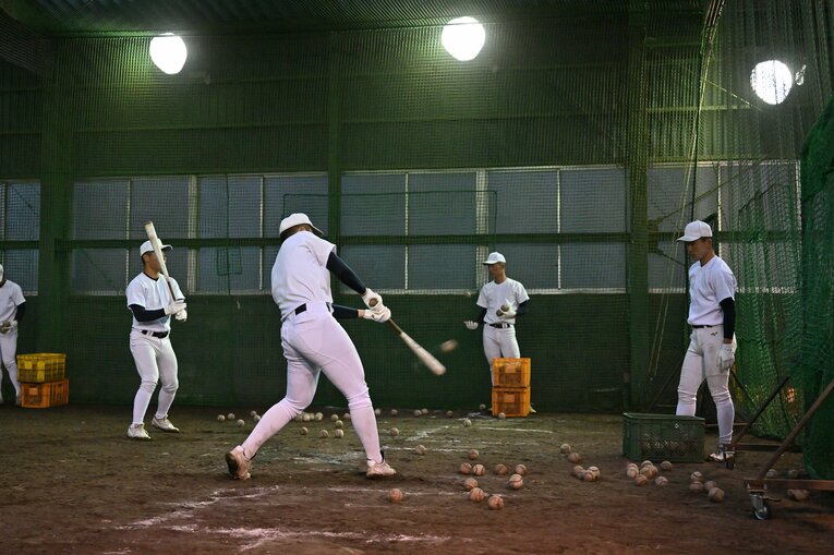 大阪桐蔭の練習風景（2022年）　©︎Hideki Sugiyama