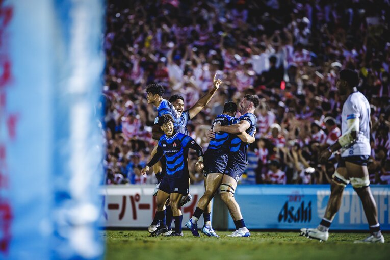 難敵フィジーを相手に劇的な逆転勝利を収めたフィジー戦　©Kiichi Matsumoto