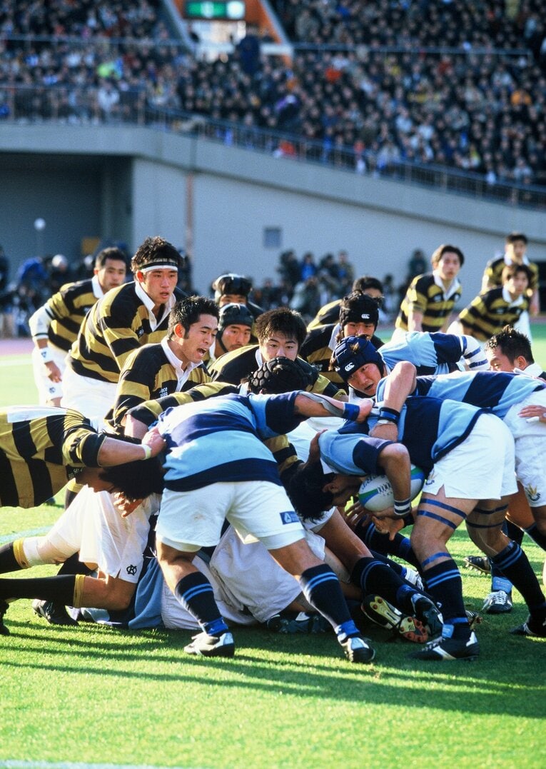 慶應大vs関東学院大／第36回大学ラグビー選手権決勝（2000年1月15日）©︎Hideki Sugiyama