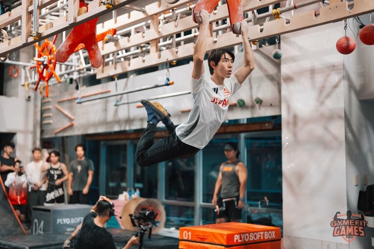 Gymfit Games 2025-World Ninja League Taiwan qualifierでの山本　©Ryohei Yamamoto