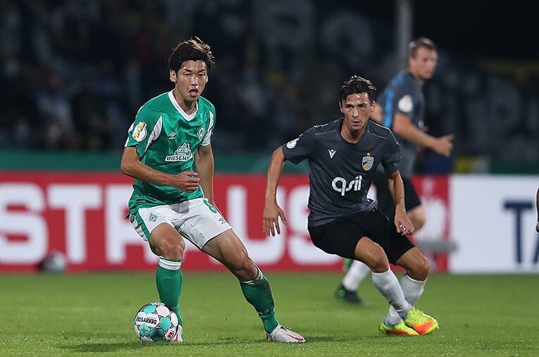 今季ブレーメンで本来の持ち味を出し切れていない大迫勇也。ここから逆襲となるか期待したい ／ photograph by Getty Images