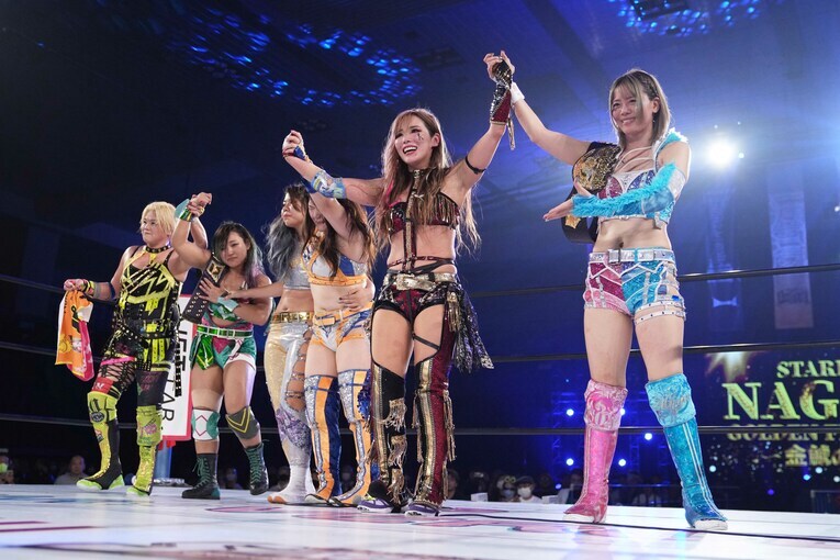 再びアメリカに戦場を求めたKAIRIを見送る岩谷麻優ら　©Masashi Hara