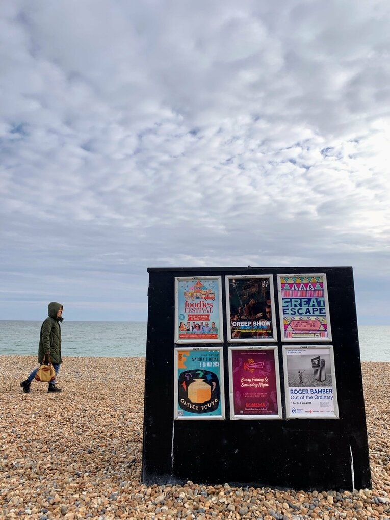 ブライトンのビーチ。アーティストのCDジャケットになりそうな風景が続く（6／7枚）©Yoichi Igawa　