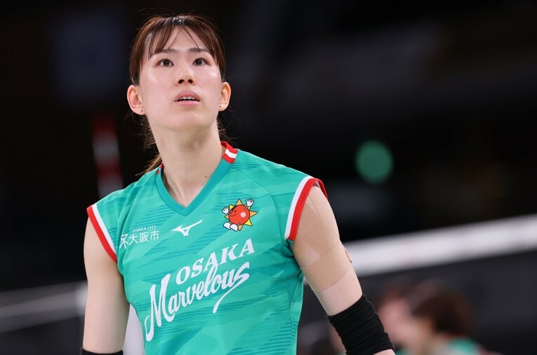 今年度は日本代表から離れた林琴奈（25歳）。SVリーグではレギュラーシーズンMVPに選ばれている ／ photograph by Yohei Osada/AFLO SPORT