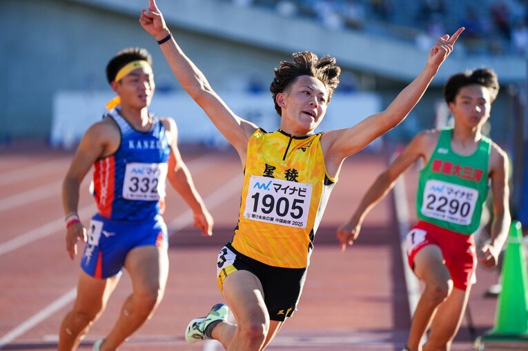 16歳の高校2年生にして驚異的な記録をマークした星稜高の清水　©︎Satoshi Wada