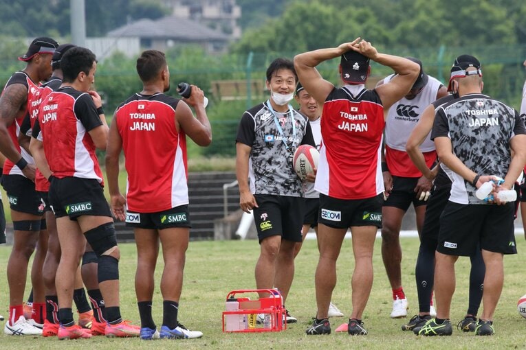男子セブンズの岩渕健輔HC　©️Nobuhiko Otomo