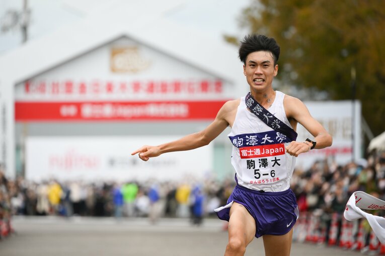 駒大の鈴木芽吹　©Nanae Suzuki