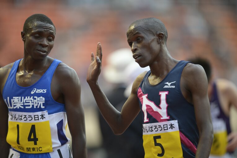 2013年5月、関東インカレのオムワンバ ©Asami Enomoto