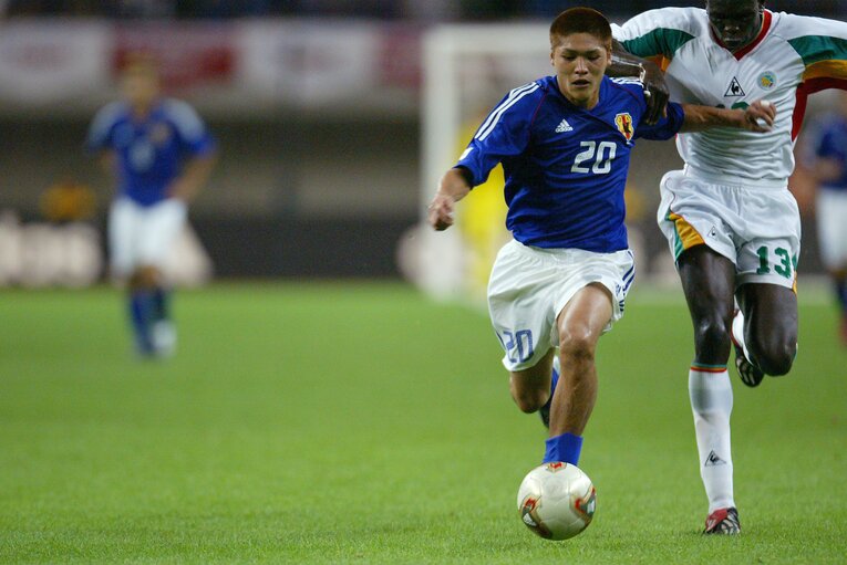 2003年親善試合vs.セネガル　©︎NaoyaSanuki