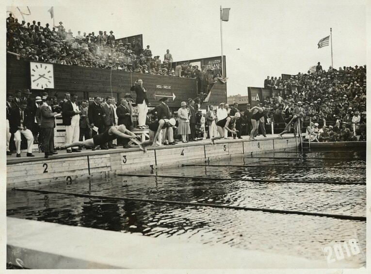 1928年の五輪では水泳も参加競技として認められた ©Getty Images
