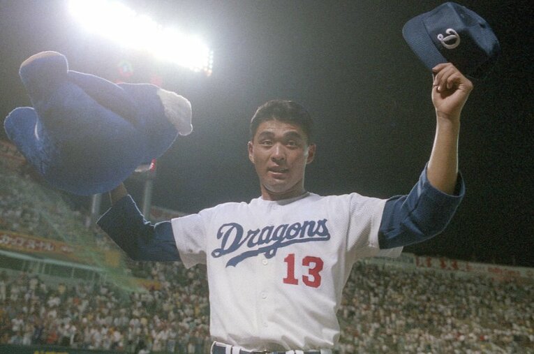 1987年8月9日、プロ初登板でノーヒットノーランを達成した近藤真一（現：真市）。この日を境に、18歳の人生は一変した ／ photograph by Sankei Shimbun