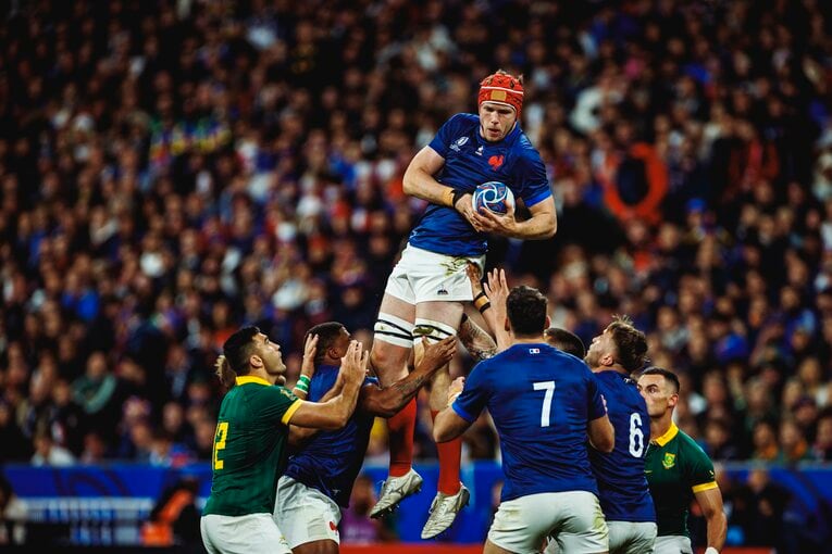 成功率100％（12/12）だったフランスのラインアウト　©︎Kiichi Matsumoto