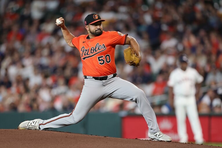 オリオールズのリコ・ガルシア。シューズはニューバランスだ ©Getty Images