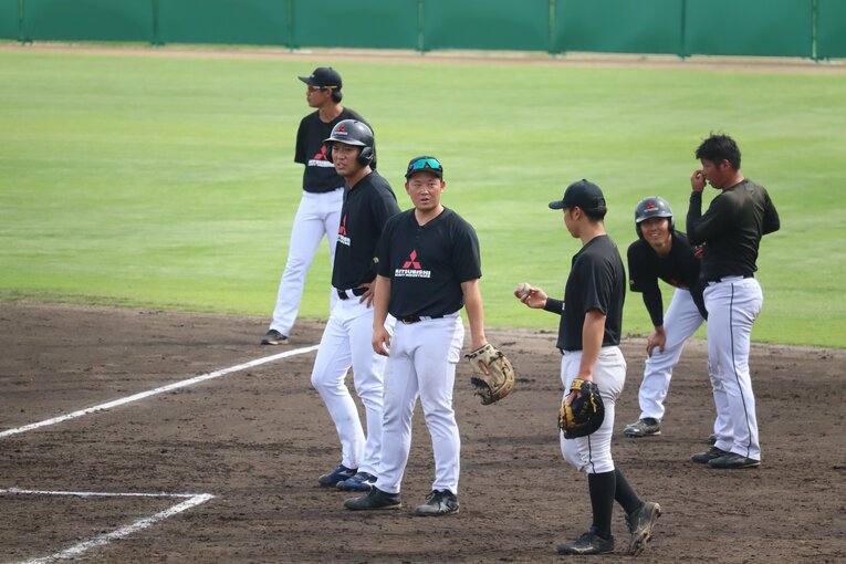 現在の二橋さん。今季から三菱重工East→Westに移籍し、30歳となったいまも現役を続けている　©Genki Taguchi