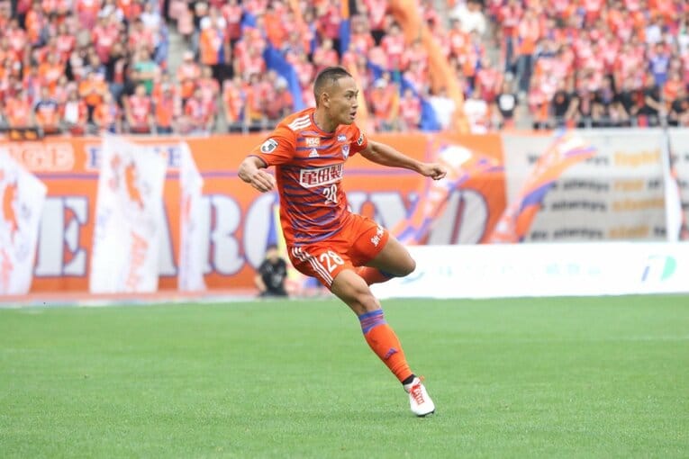 2019年10月5日、J2第35節の鹿児島ユナイテッドFC戦　©︎Takahito Ando