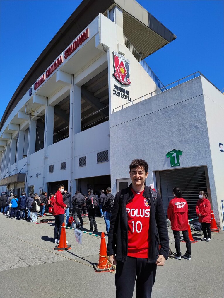 浦和駒場スタジアムでWEリーグを観戦　※本人提供