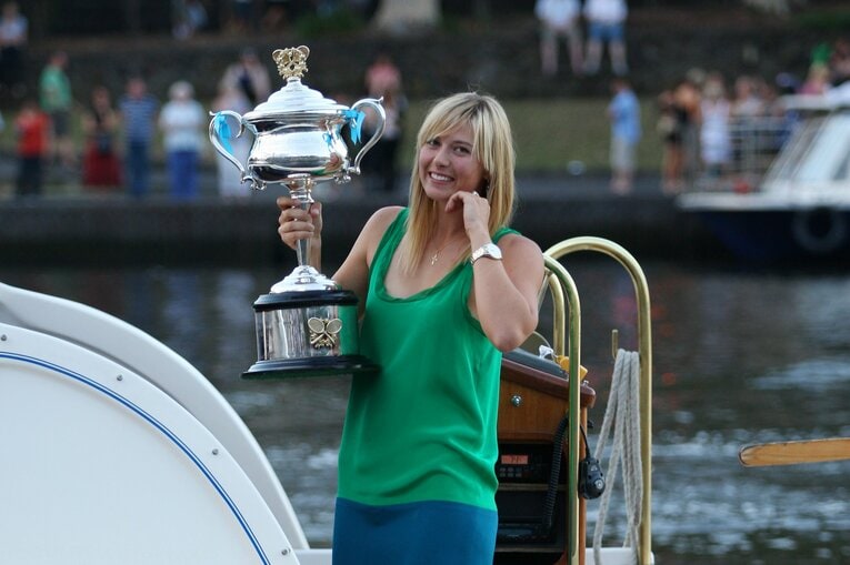 2008年全豪初優勝。イバノビッチをストレートで破った。 ／ photograph by Hiromasa Mano