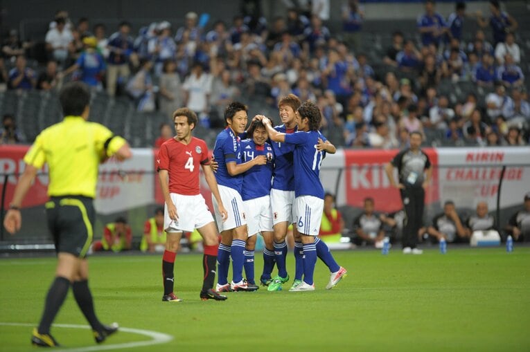 2011年8月、U-22日本代表・国際親善試合エジプト戦　©︎Naoya Sanuki