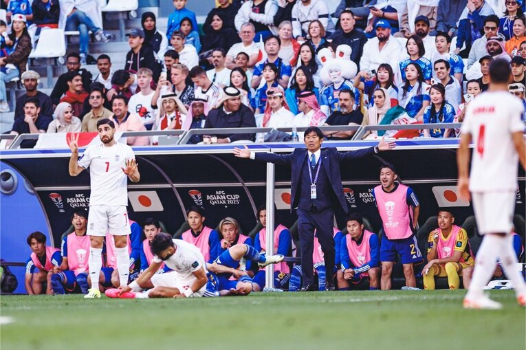 日本vsイラン「相手の目論み通りだった瞬間」を写真で振り返る（14枚中の13枚目）　©Kiichi Matsumoto
