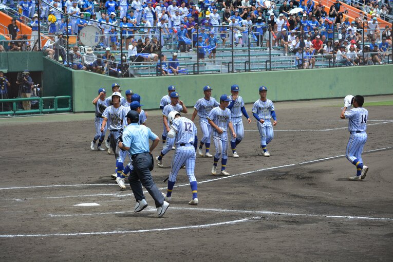 沖縄尚学vs.エナジック。全国高校野球選手権・沖縄大会決勝　©Takarin Matsunaga