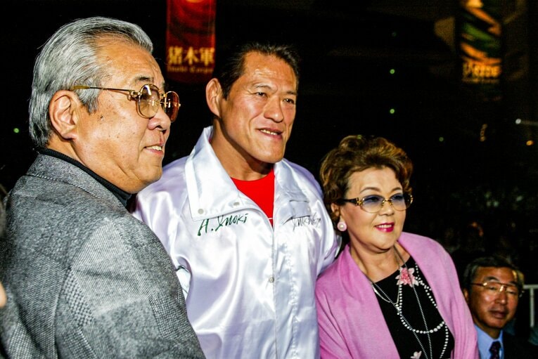 2002年の『猪木祭り』には野村克也・沙知代夫妻も来場