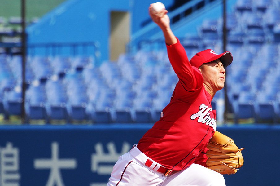 忘れちゃいけない広島のキーマン。福井優也、成長して投手陣の柱に。<Number Web> photograph by NIKKAN SPORTS