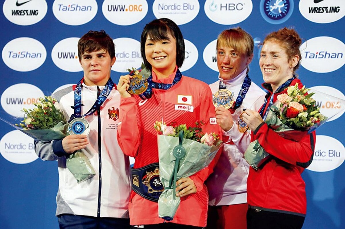 女子レスリングに高校生ニューヒロイン 藤波朱理 17 が世界選手権を圧勝 自分がパリに行きたい 東京五輪金 向田真優との争い レスリング Number Web ナンバー