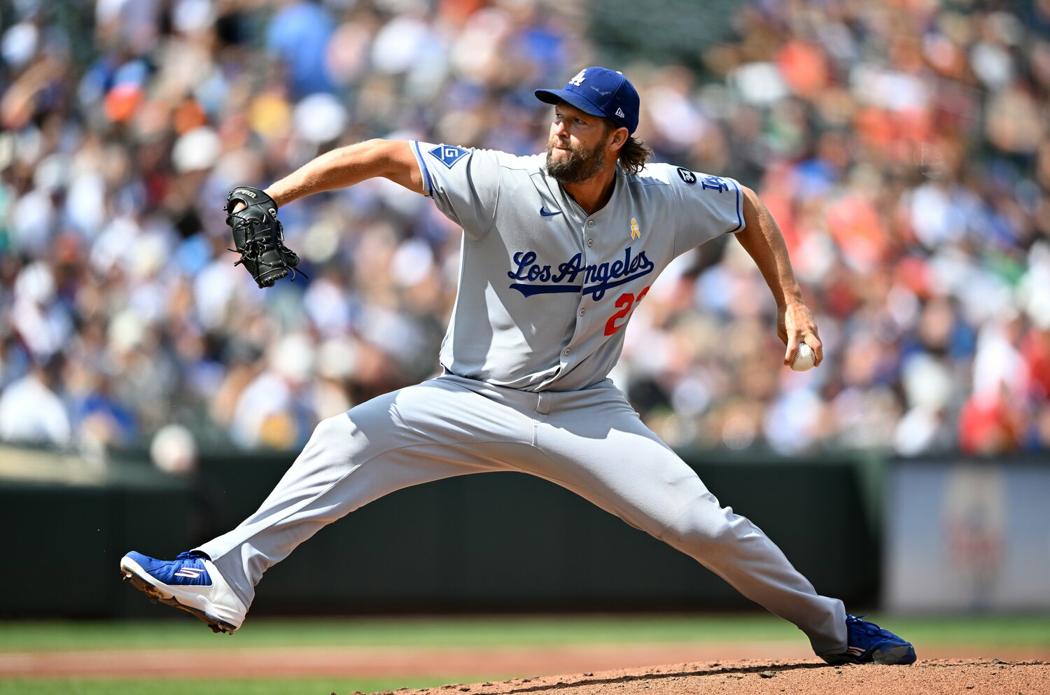 山本由伸に次ぐチーム2位となる10勝を上げるクレイトン・カーショウ(37歳) ©︎Getty Images